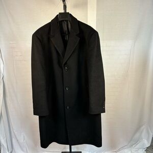 Chaps Prestige Wool Blend Topcoat Overcoat 44R